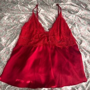 Victoria's Secret Scarlet Lace Top